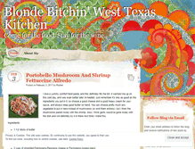 Tablet Screenshot of blondebitchinwesttexaskitchen.com